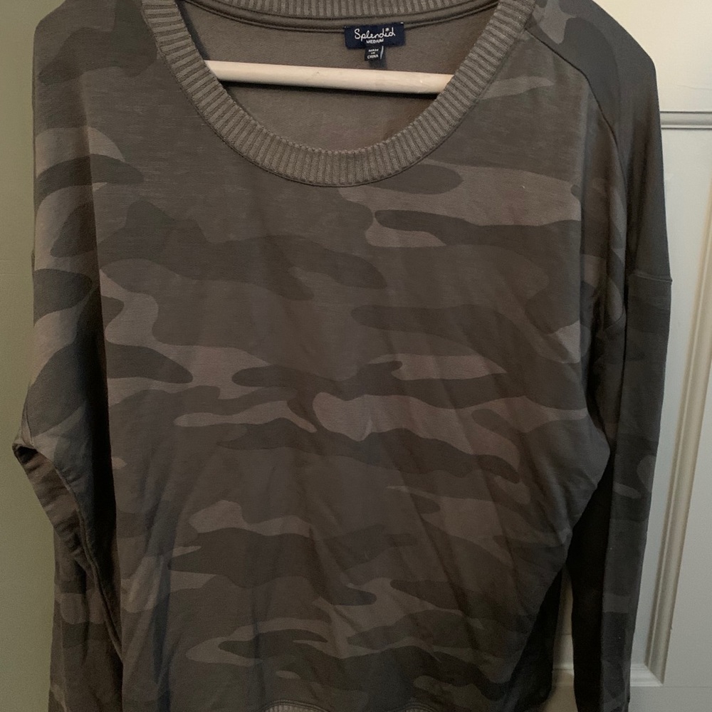 Splendid Camo Sweater